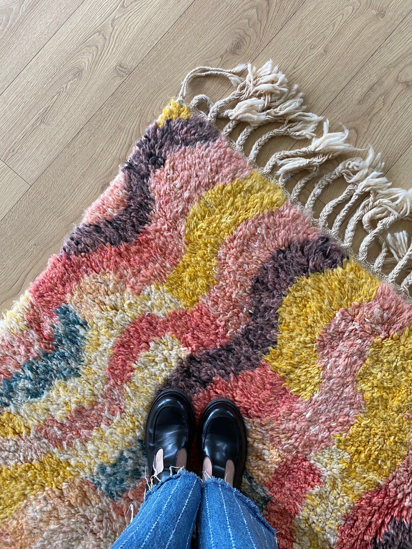 Beni Ouarain Moroccan Colorful Rug (1152) 235x175cm - Surprise