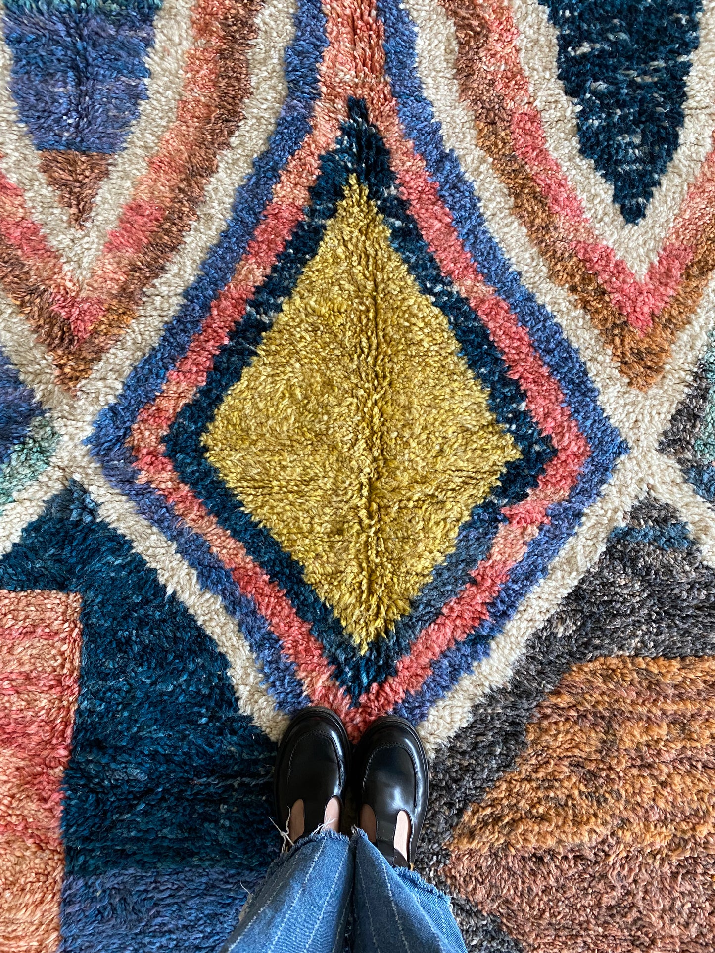 Beni Ouarain Moroccan Colorful Rug (1151) 255x160cm - Lilou