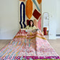 Beni Ouarain Moroccan Colorful Rug (1237) 307x197cm - Nap in the garden