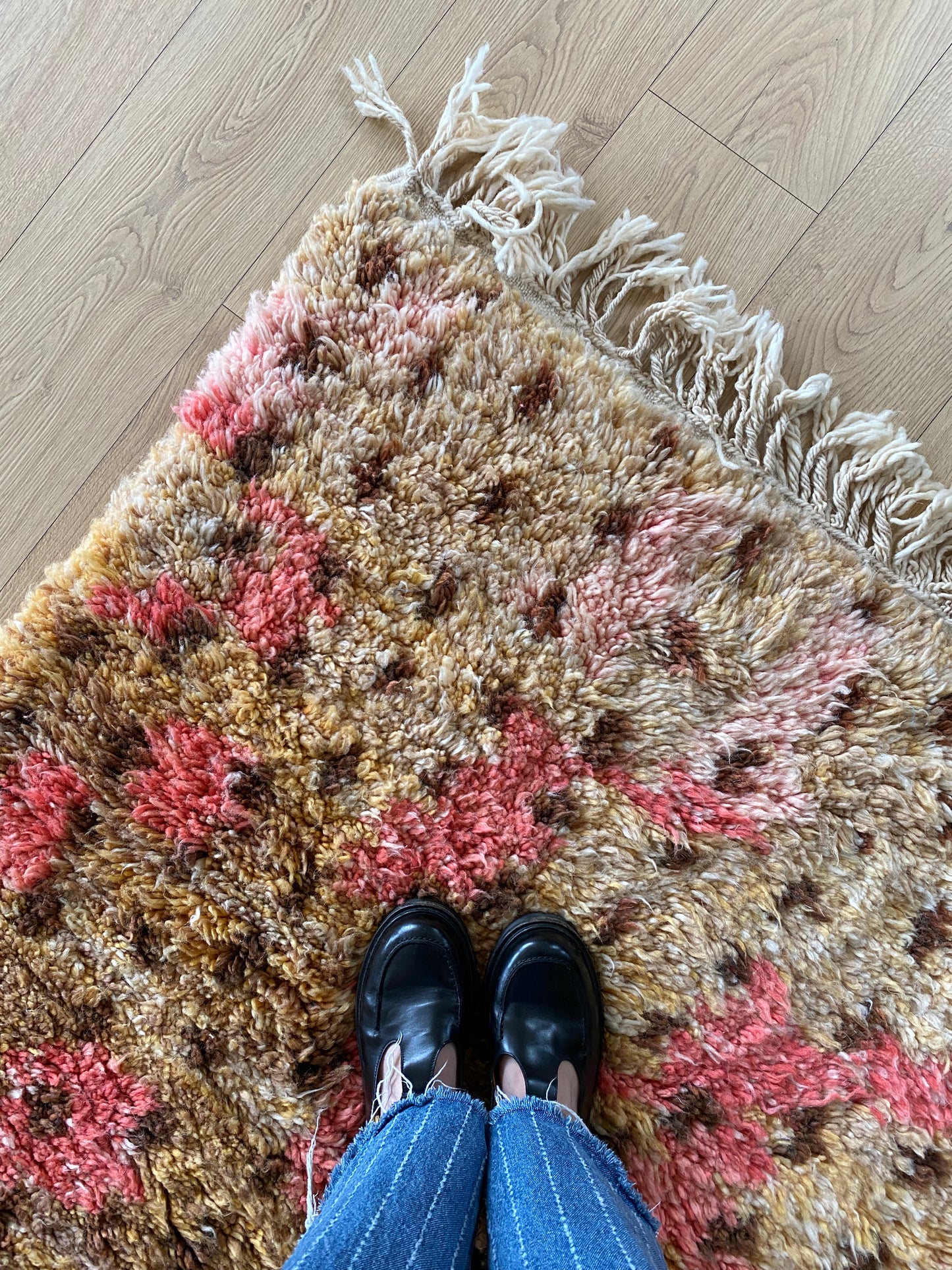 Beni Ouarain Moroccan Colorful Rug (1205) 280x212cm - Leopard