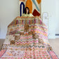 Tapis Beni Ouarain coloré (1289) 307x190cm - Flower Fields Pink