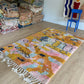 Beni Ouarain Moroccan Colorful Rug (1149) 232x165cm - Apero Time