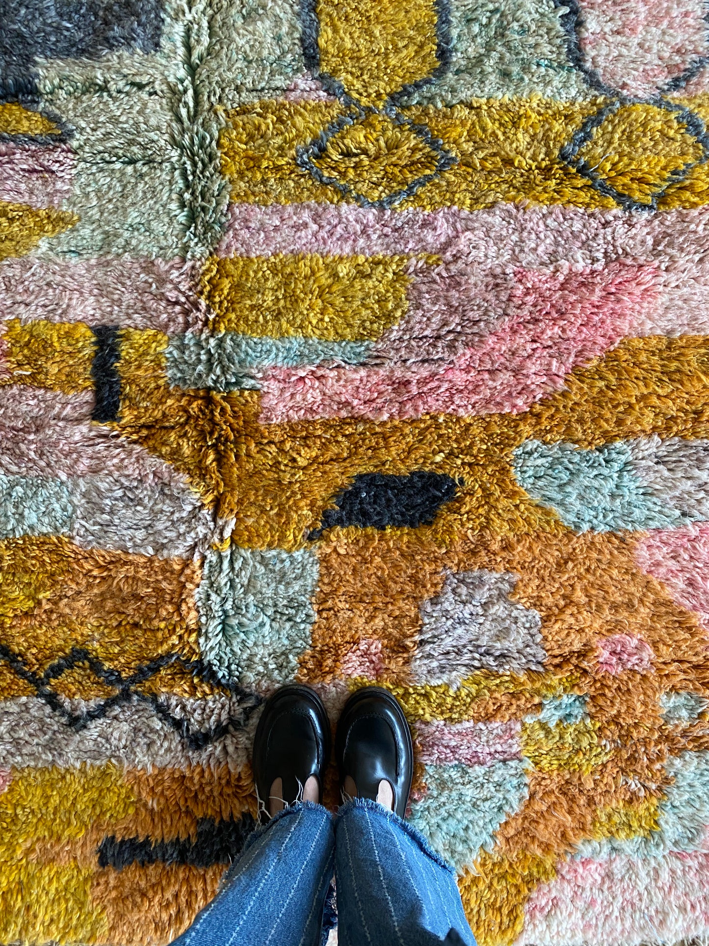 Beni Ouarain Moroccan Colorful Rug (1149) 232x165cm - Apero Time