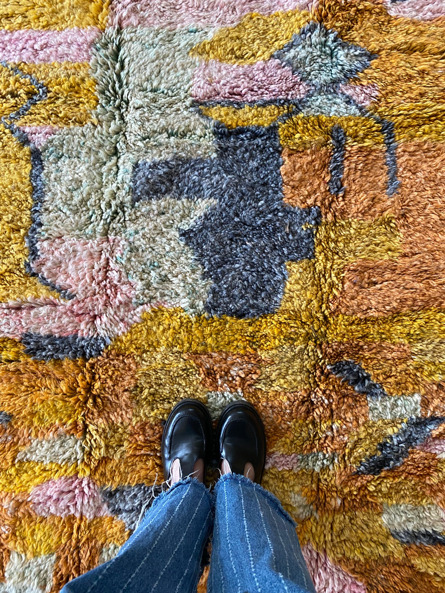 Beni Ouarain Moroccan Colorful Rug (1149) 232x165cm - Apero Time