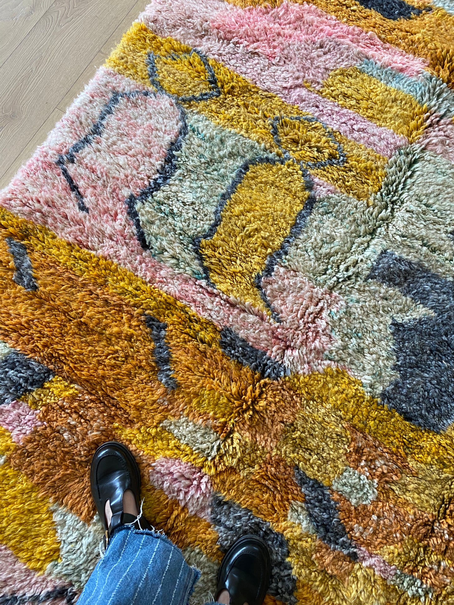 Beni Ouarain Moroccan Colorful Rug (1149) 232x165cm - Apero Time