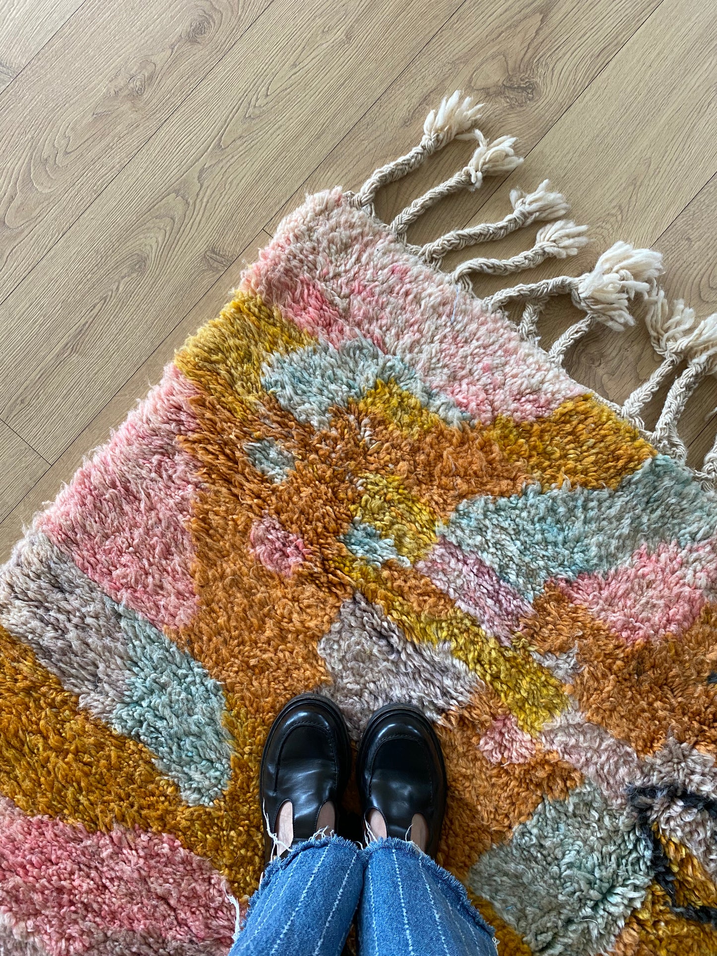 Beni Ouarain Moroccan Colorful Rug (1149) 232x165cm - Apero Time