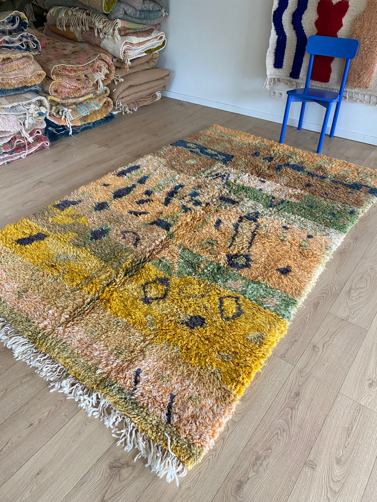 Beni Ouarain Moroccan Colorful Rug (1148) 265x175cm - Kenya