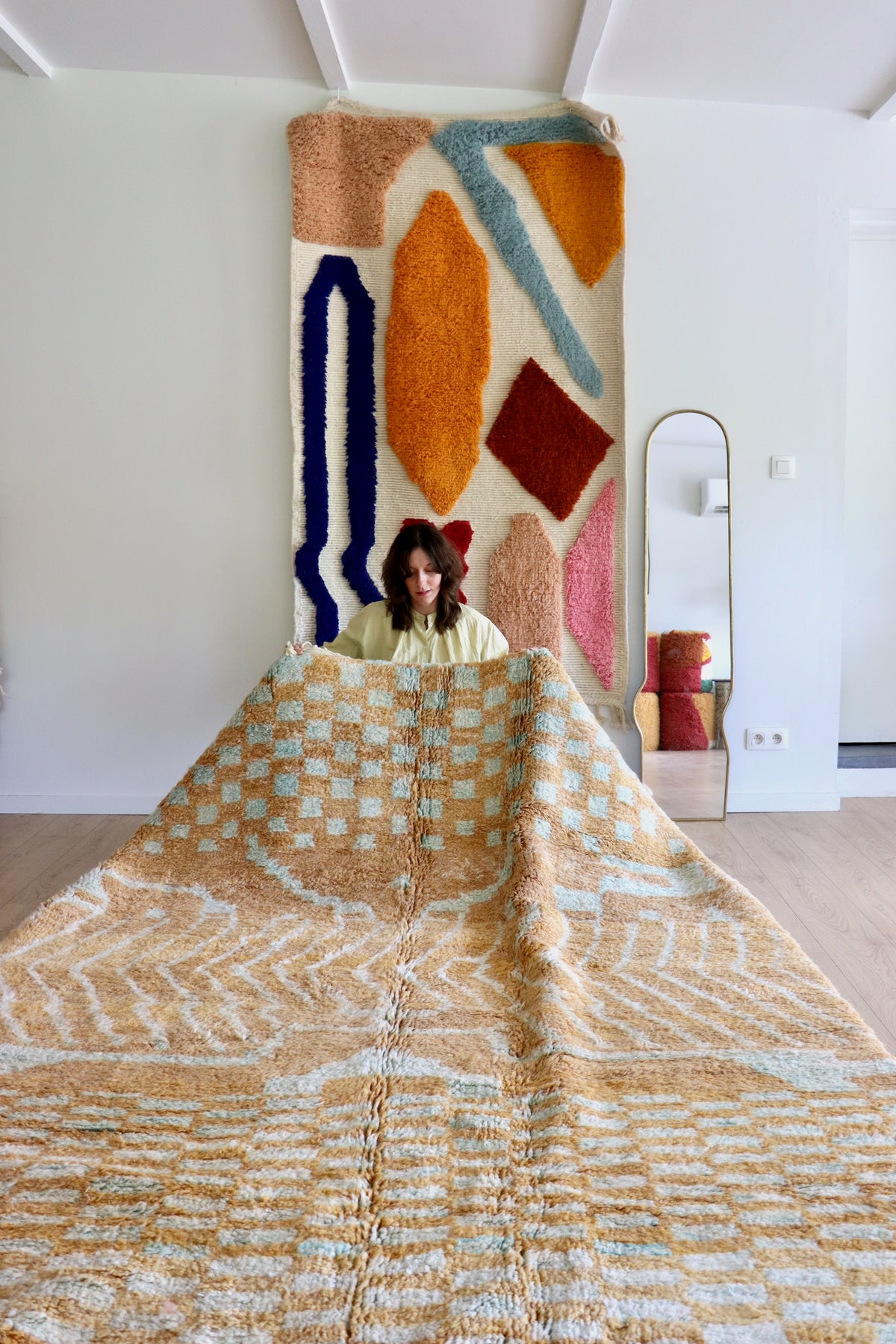 Beni Ouarain Moroccan Colorful Rug (1291) 284x210cm - The Ever King