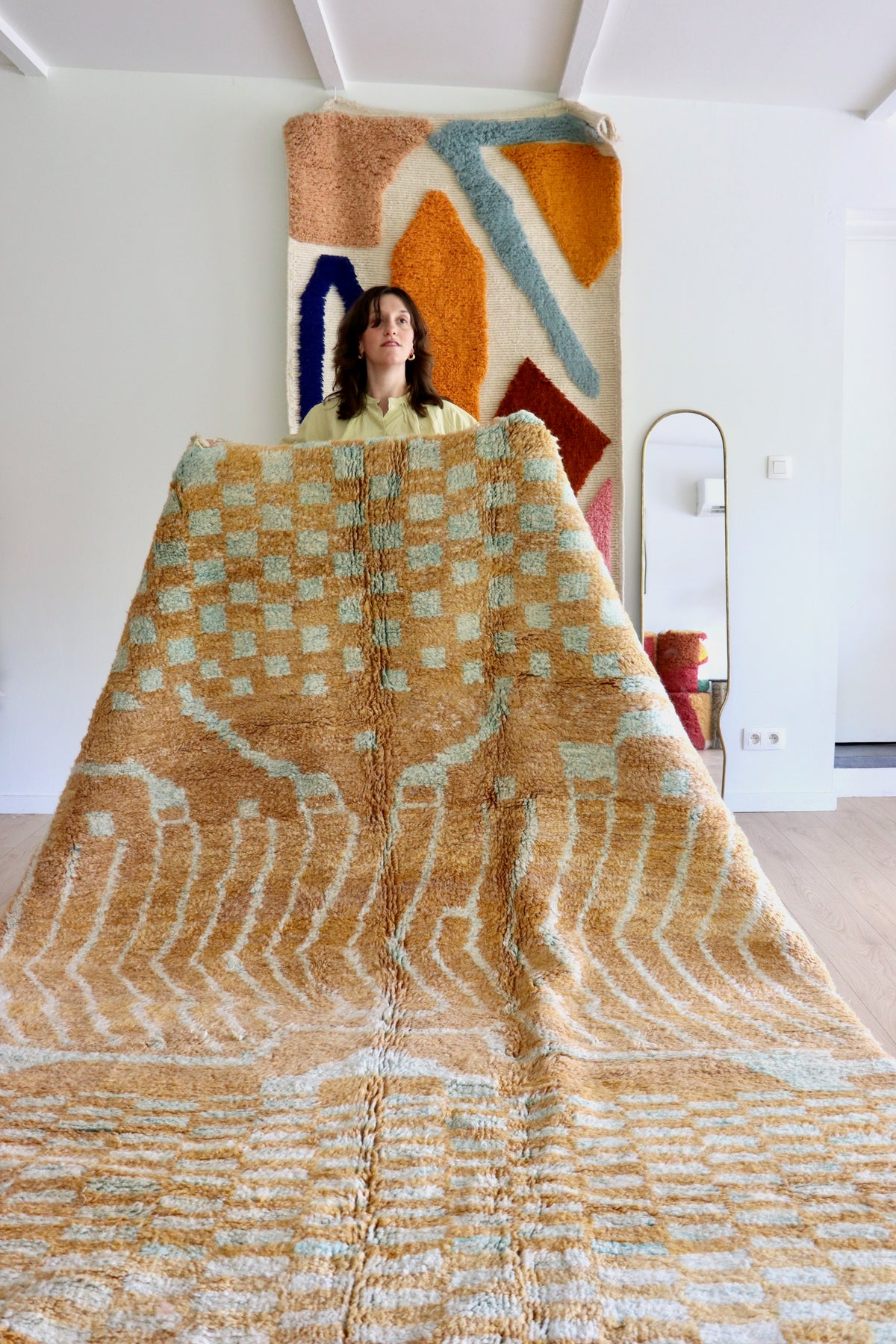 Beni Ouarain Moroccan Colorful Rug (1291) 284x210cm - The Ever King