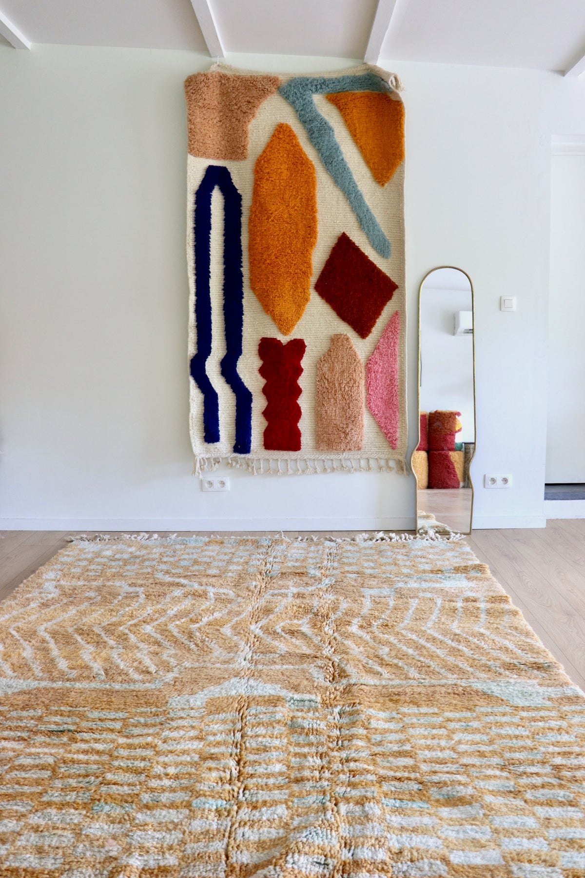 Beni Ouarain Moroccan Colorful Rug (1291) 284x210cm - The Ever King