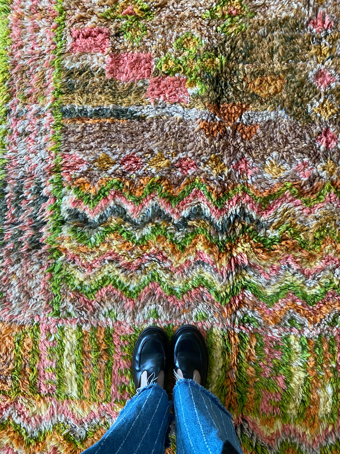 Beni Ouarain Moroccan Colorful Rug (1206) 290x200cm - Flora
