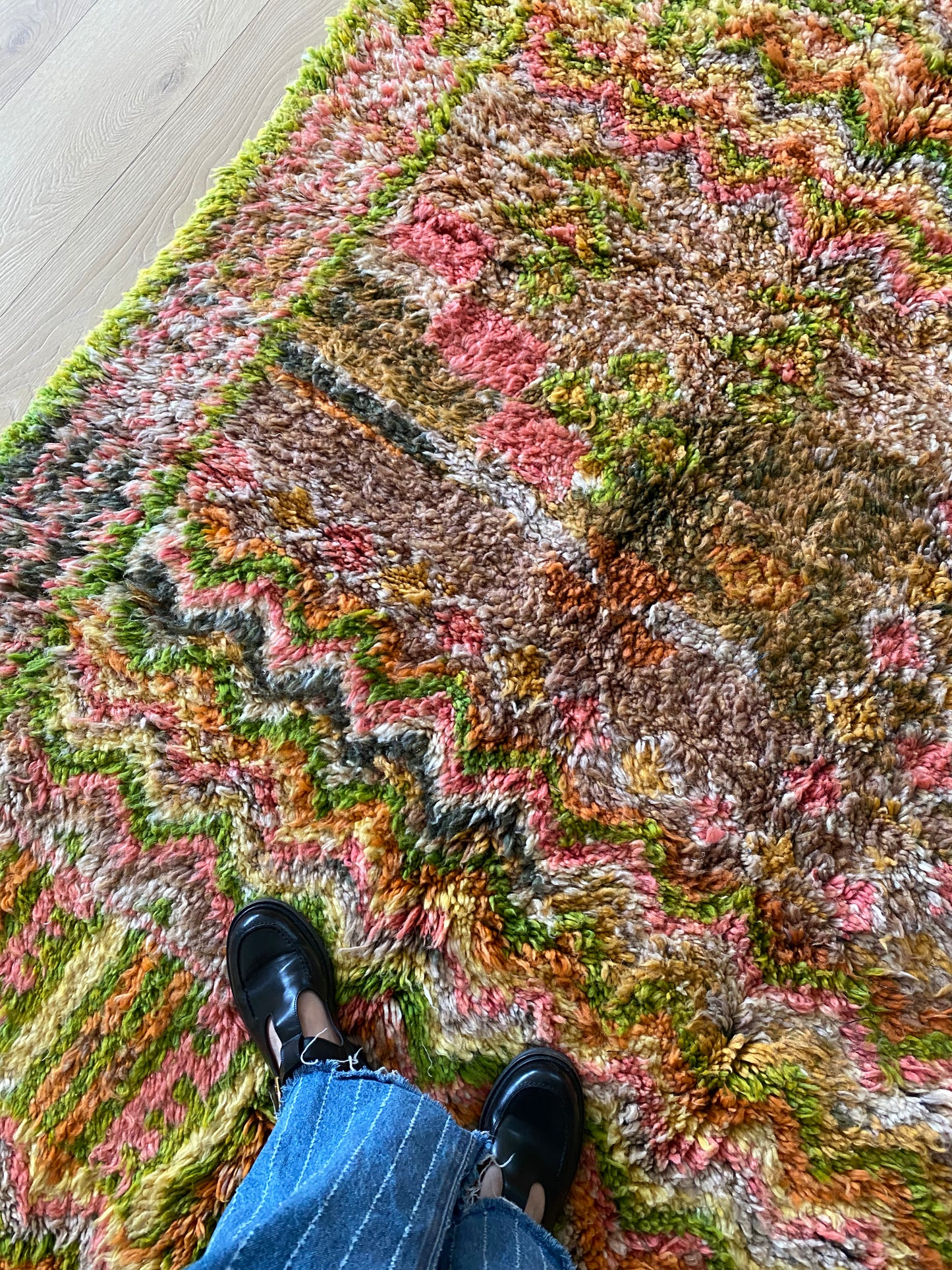 Beni Ouarain Moroccan Colorful Rug (1206) 290x200cm - Flora