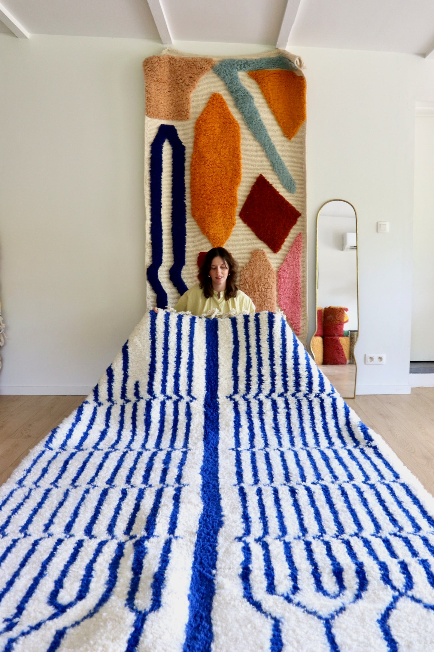 Tree of Colors Design Berber Rug (1222) 305x198cm - River
