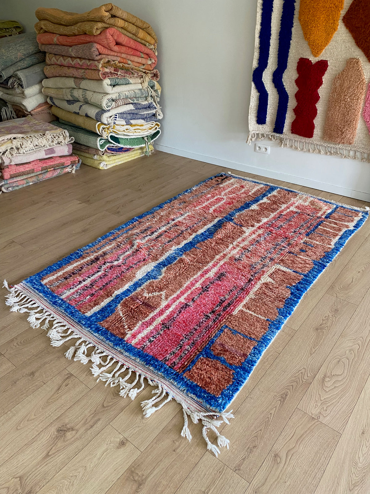 Beni Ouarain Moroccan Colorful Rug (1248) 240x150cm - Japan