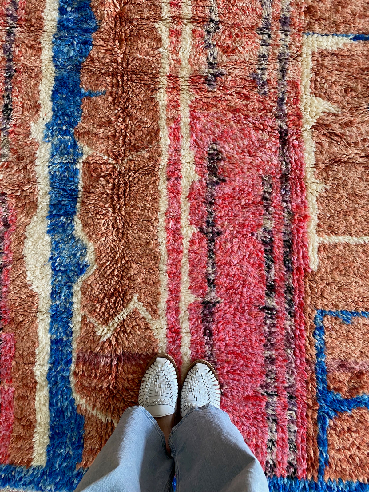 Beni Ouarain Moroccan Colorful Rug (1248) 240x150cm - Japan