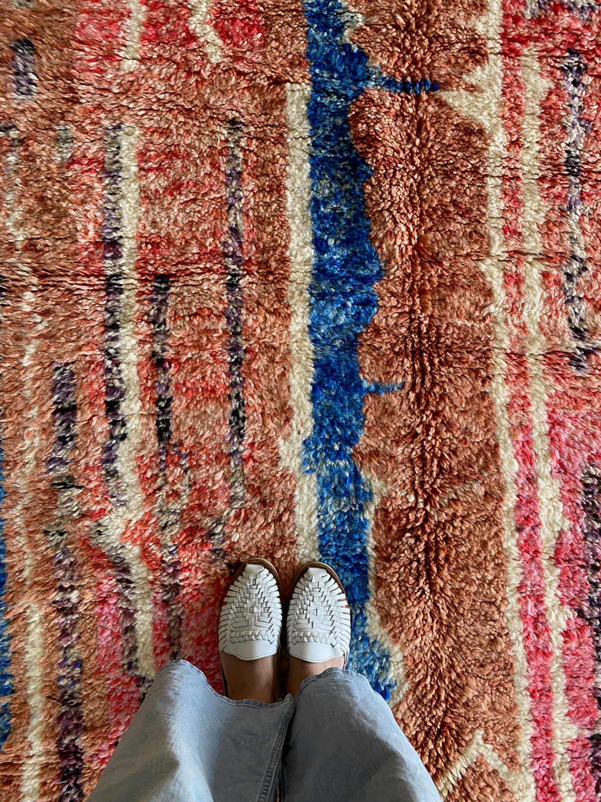 Beni Ouarain Moroccan Colorful Rug (1248) 240x150cm - Japan