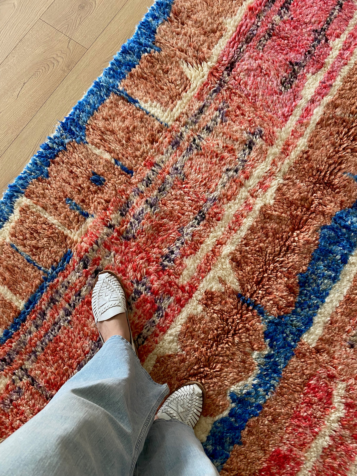 Beni Ouarain Moroccan Colorful Rug (1248) 240x150cm - Japan