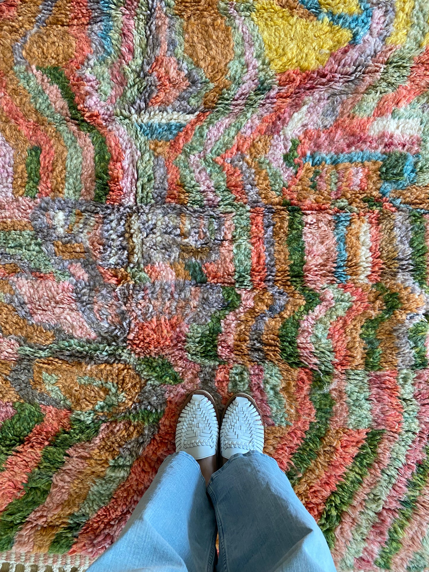 Beni Ouarain Moroccan Colorful Rug (1219) 253x168cm - Fairy Fields