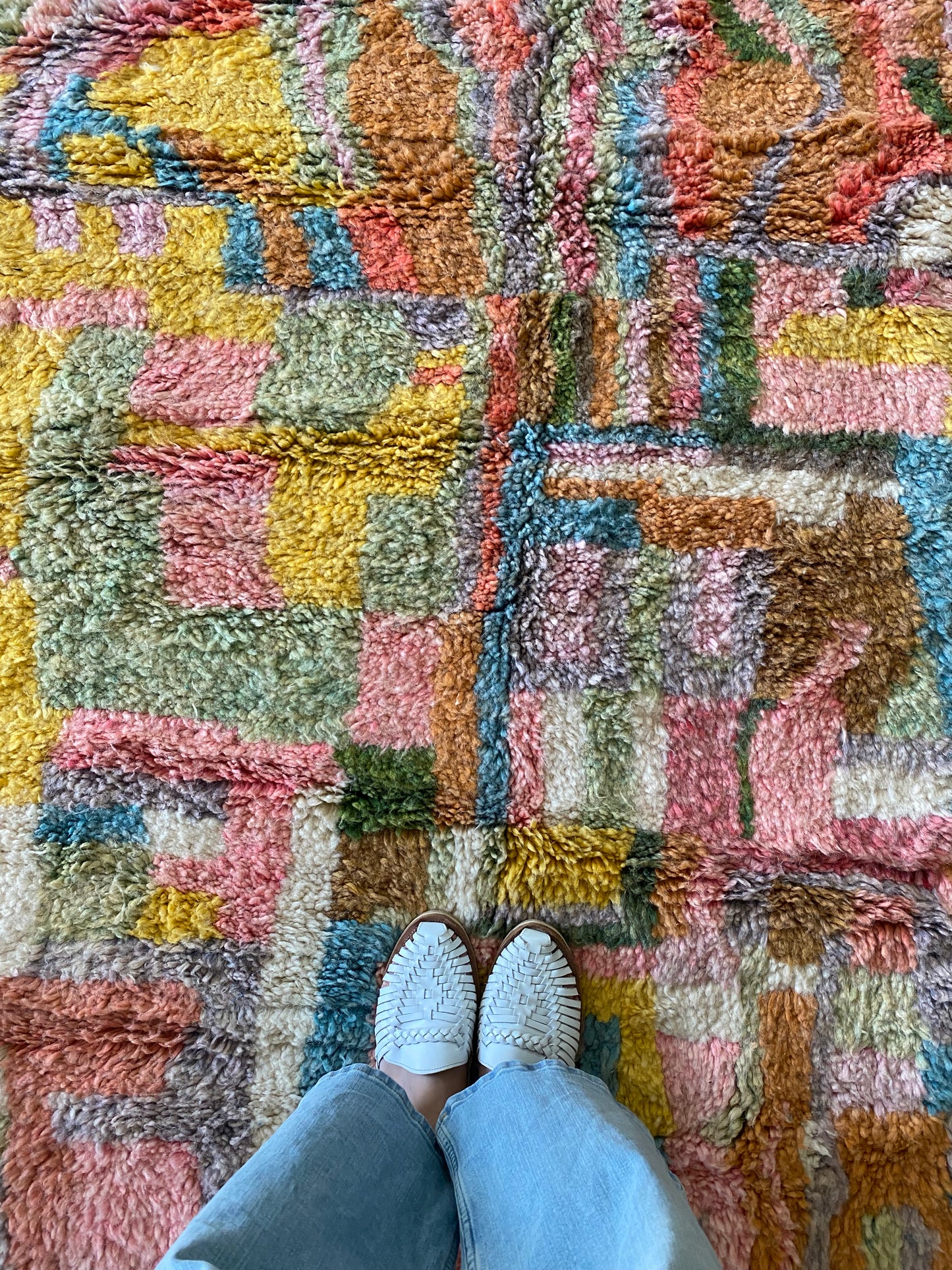 Beni Ouarain Moroccan Colorful Rug (1219) 253x168cm - Fairy Fields