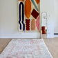 Beni Ouarain Moroccan Colorful Rug (1245) 230x158cm - Icy Blue