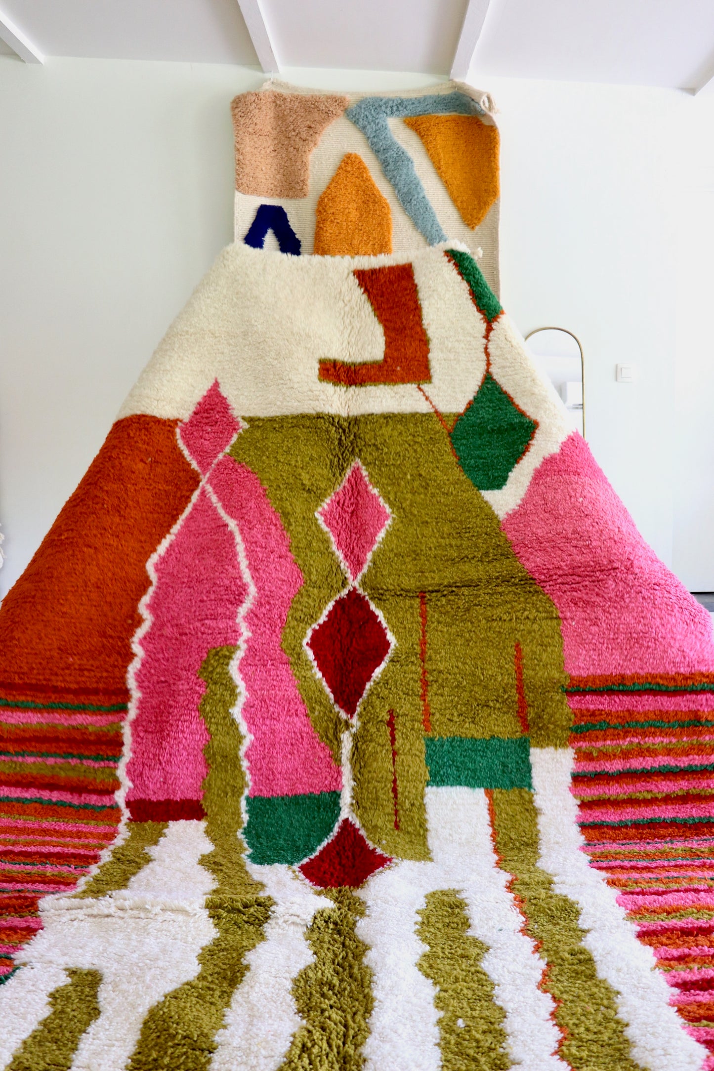 Tree of Colors Design Berbertapijt (1223) 287x210cm - Olive