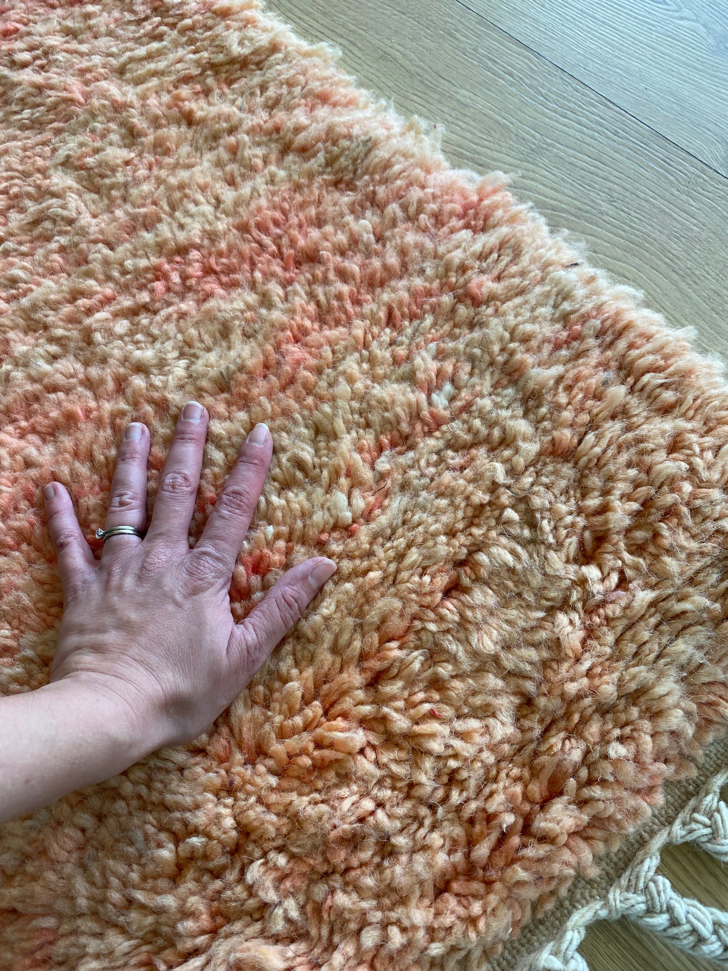 Beni Ouarain Moroccan Colorful Rug (1234) 300x210cm - Sunset