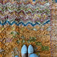 Tapis Beni Ouarain coloré (1290) 292x203cm - Flower Fields Orange