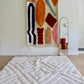 Beni Ouarain Moroccan Rug (1225) 302x199cm - Milk