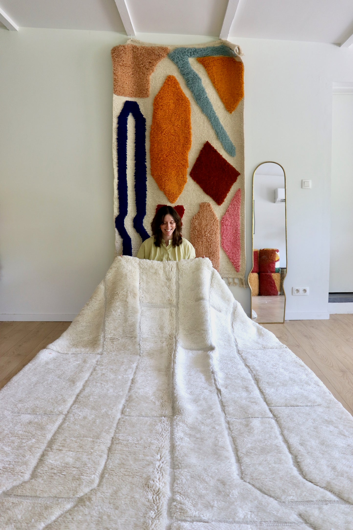 Mrirt Moroccan Rug (1232) 306x199cm - Light