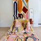 Beni Ouarain Moroccan Colorful Rug (1246) 245x164cm - Retro