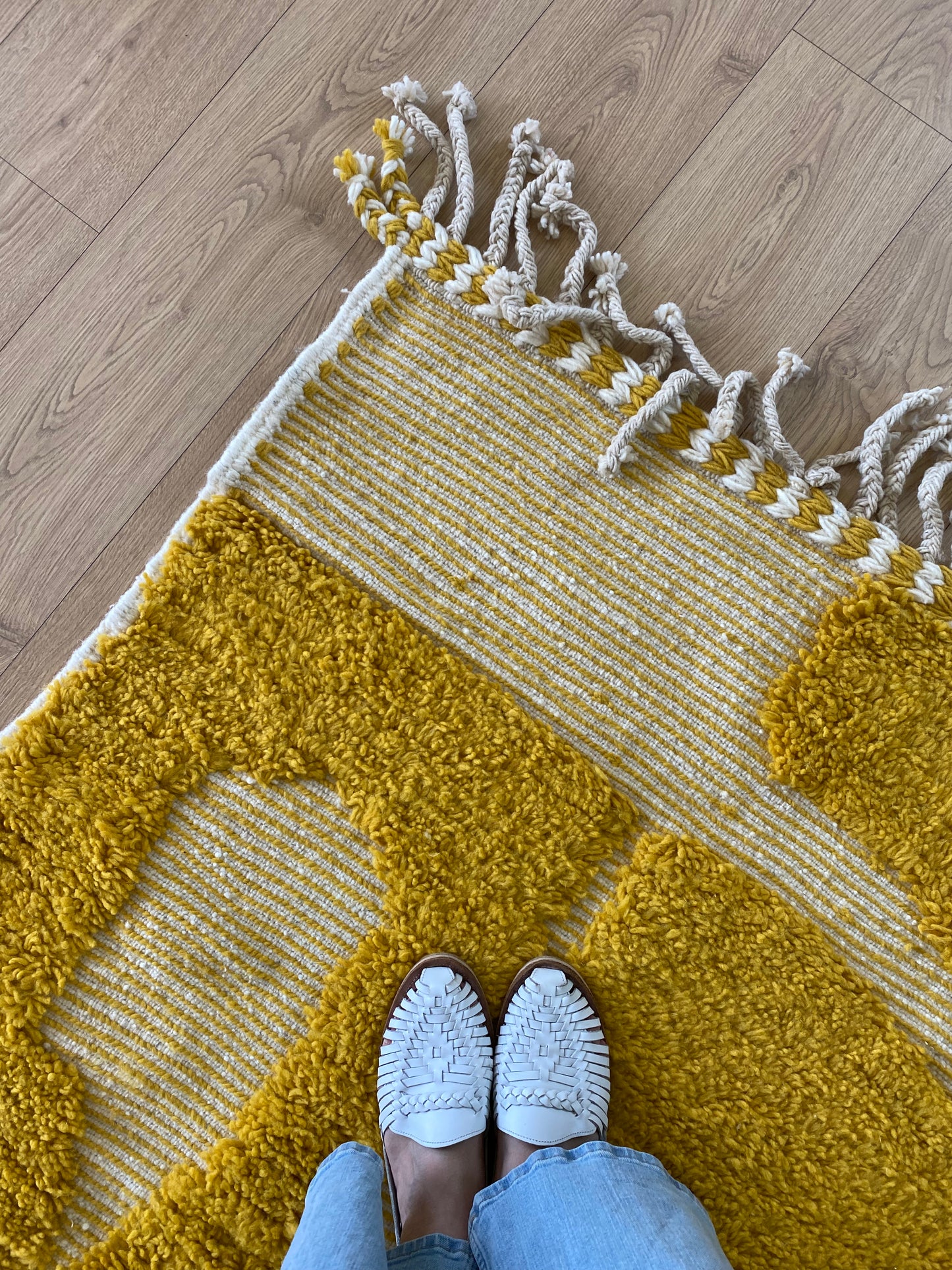 Beni Ouarain Moroccan Colorful Rug (1224) 301x202cm - Rainbow & Sunshine