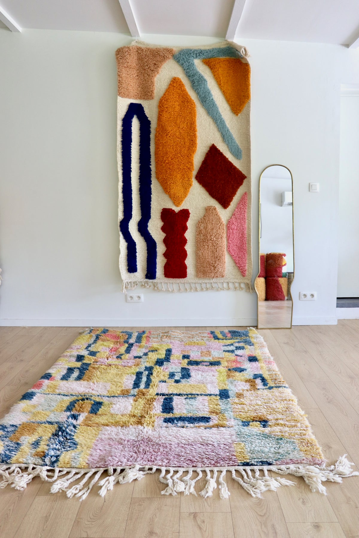 Beni Ouarain Moroccan Colorful Rug (1247) 227x157cm - Let's Play