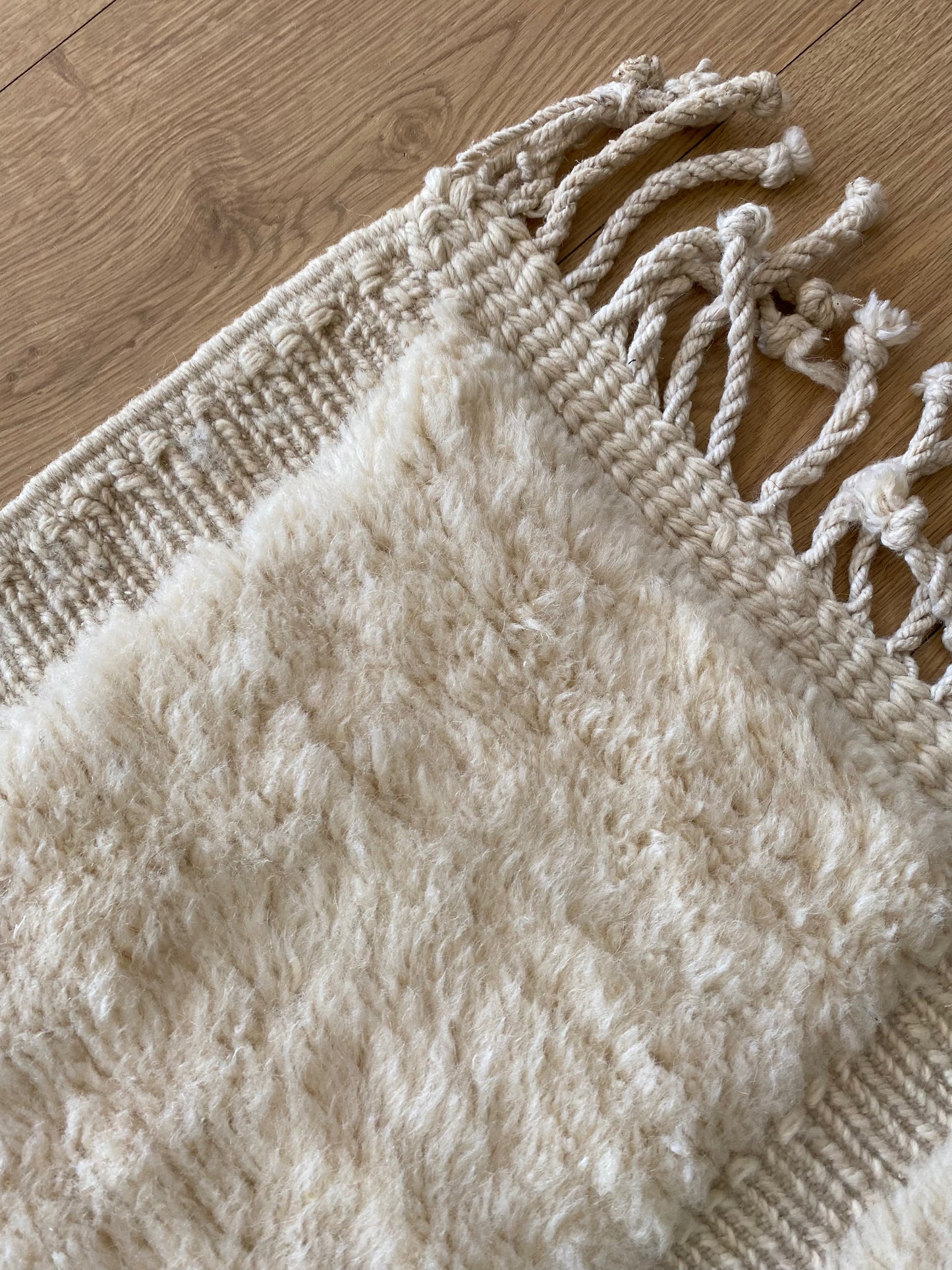 Tapis marocain Mrirt (1310) 410x310cm - Milk Foam