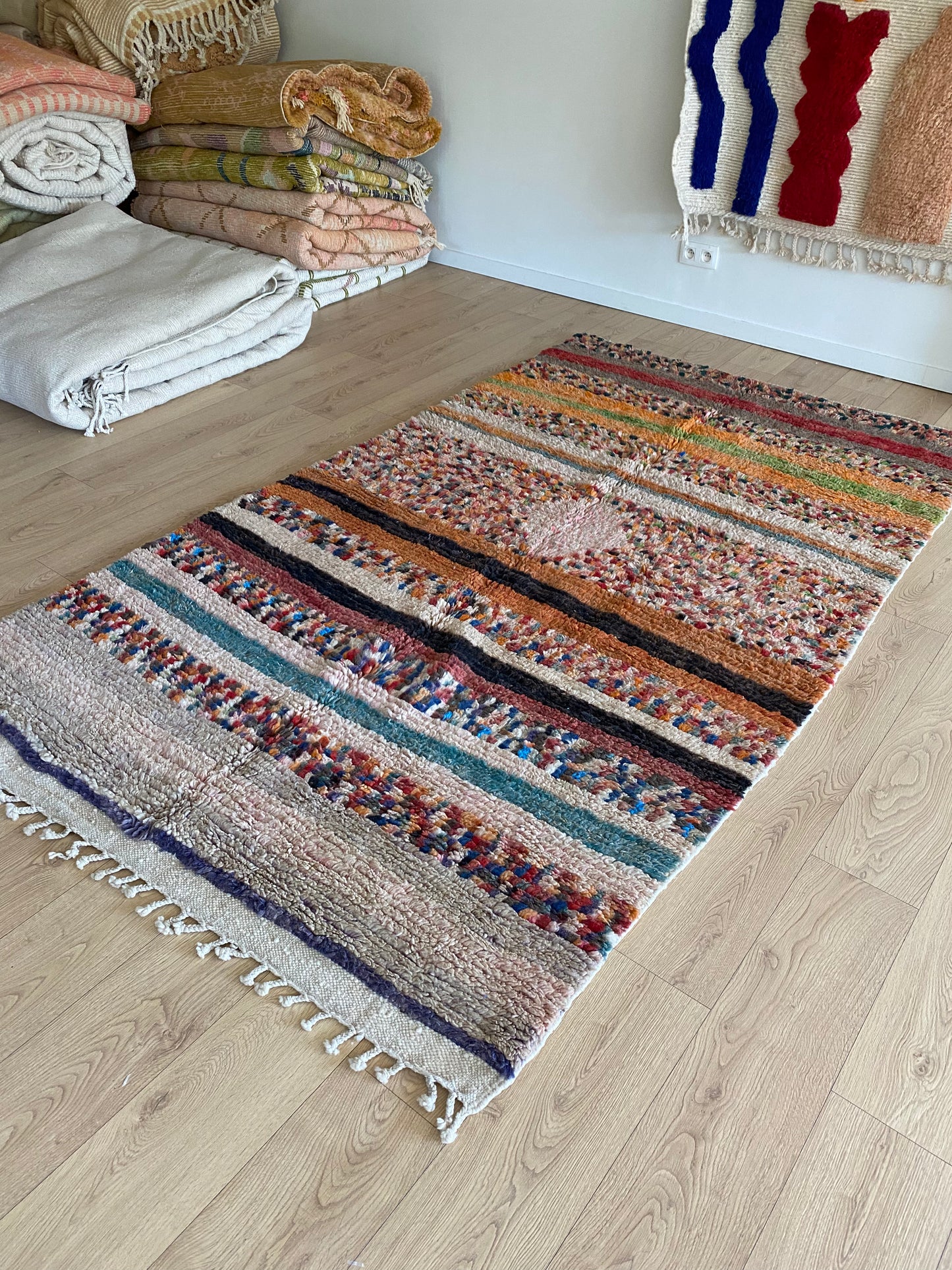 Boujaad Moroccan Colorful Rug (1264) 266x160 - Edmund