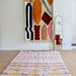 Tapis Beni Ouarain coloré (1249) 256x158cm - Pyramids at Sunrise