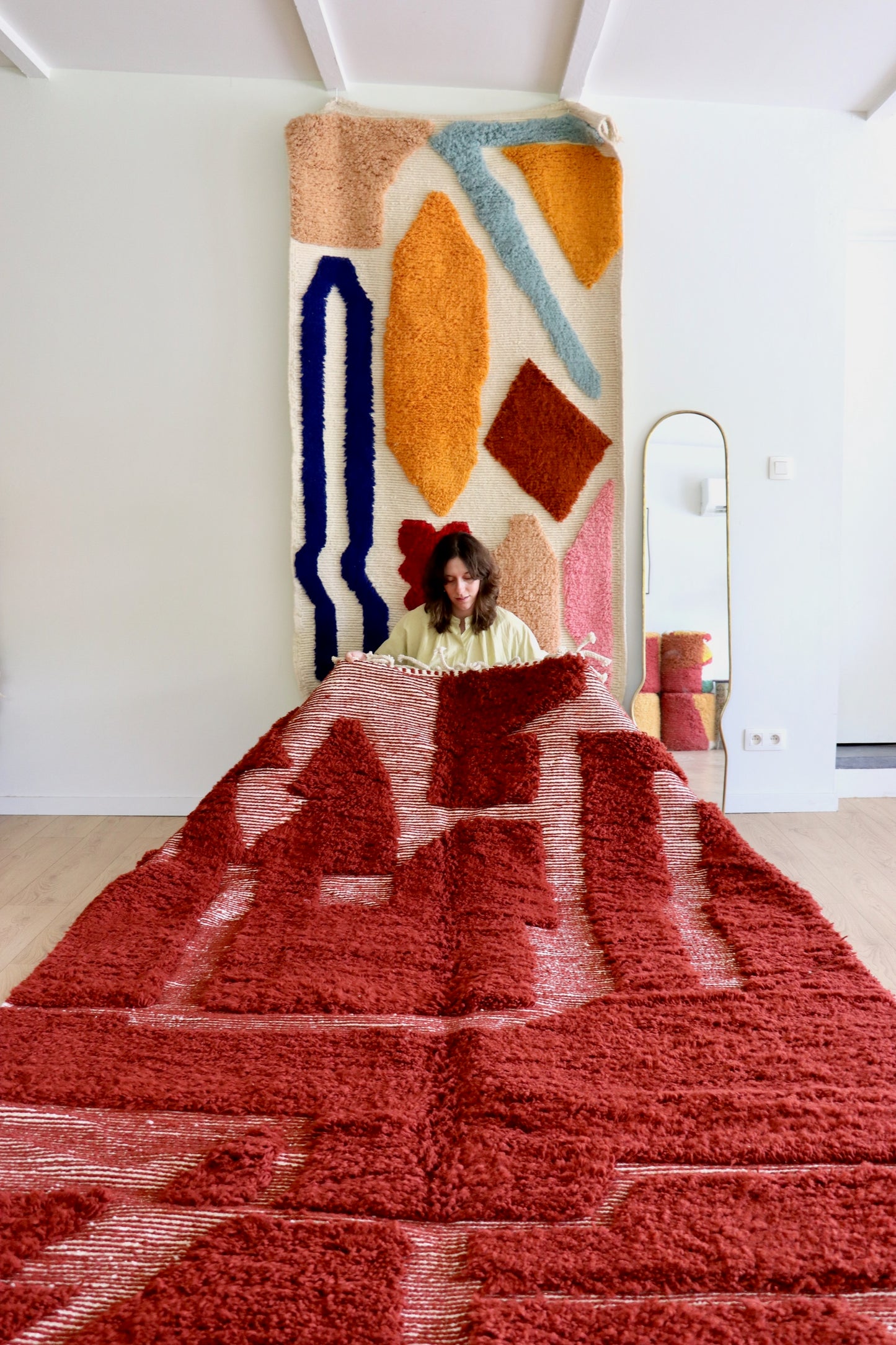 Beni Ouarain Moroccan Colorful Rug (1231) 294x205cm - Mars
