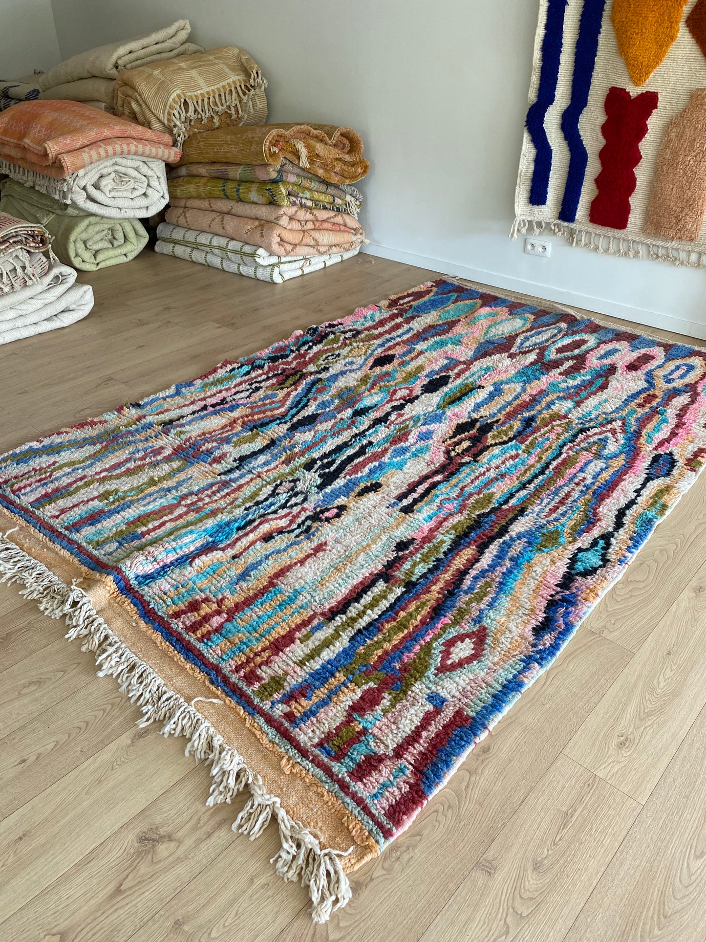 Boujaad Moroccan Colorful Rug (1273) 299x197 - Go with the Flow