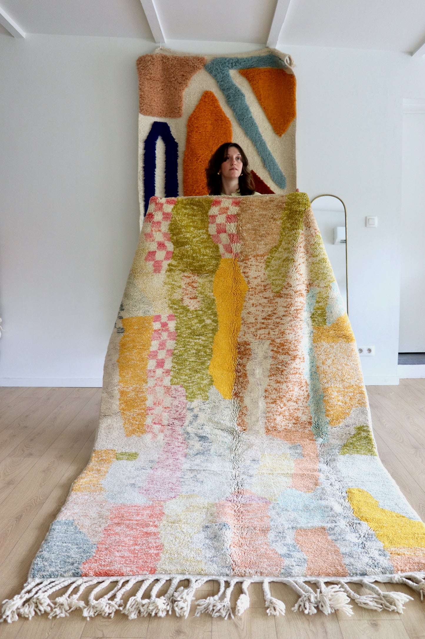Beni Ouarain Moroccan Colorful Rug (1215) 252x150cm - Dream
