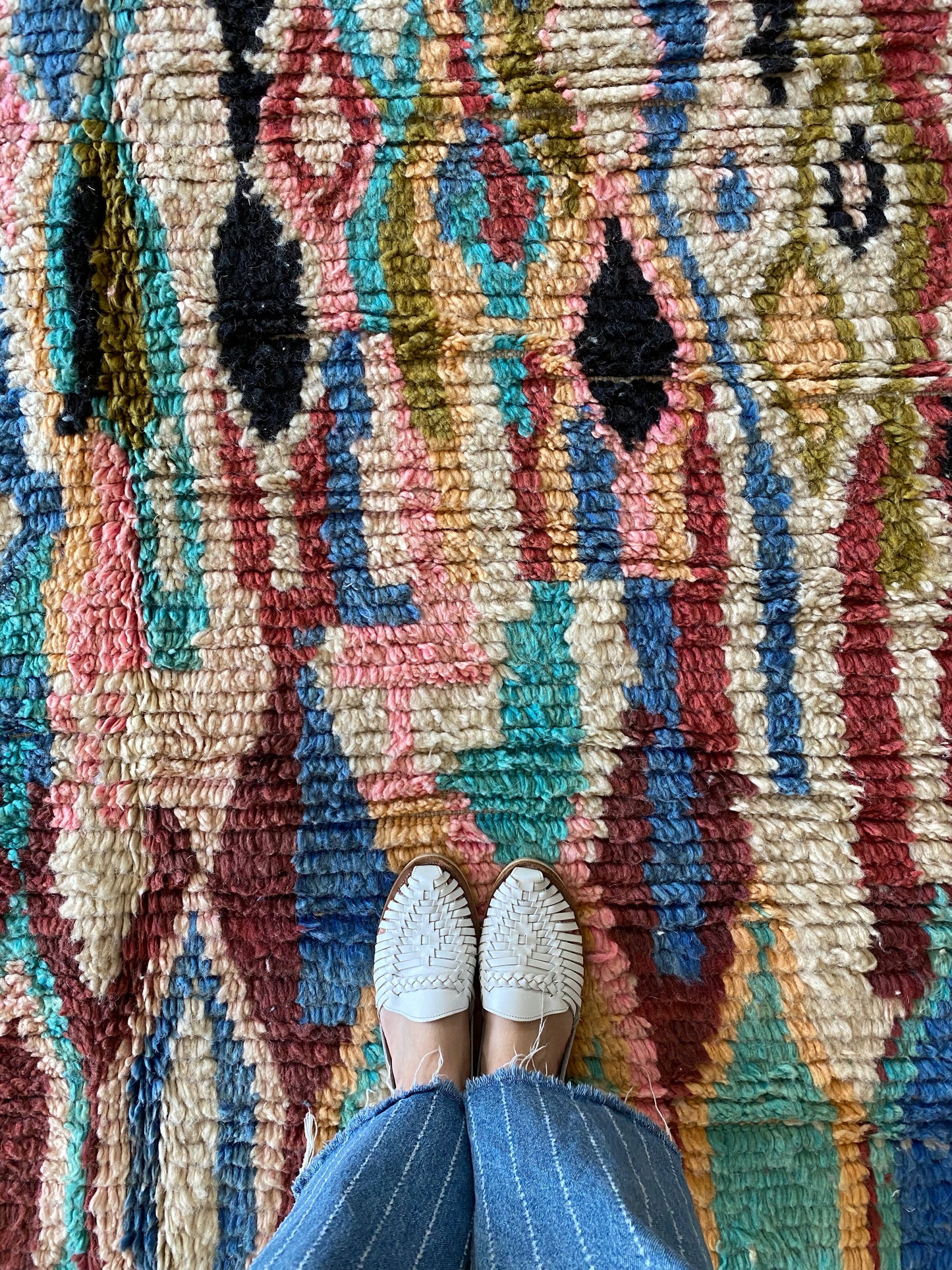 Boujaad Moroccan Colorful Rug (1273) 299x197 - Go with the Flow