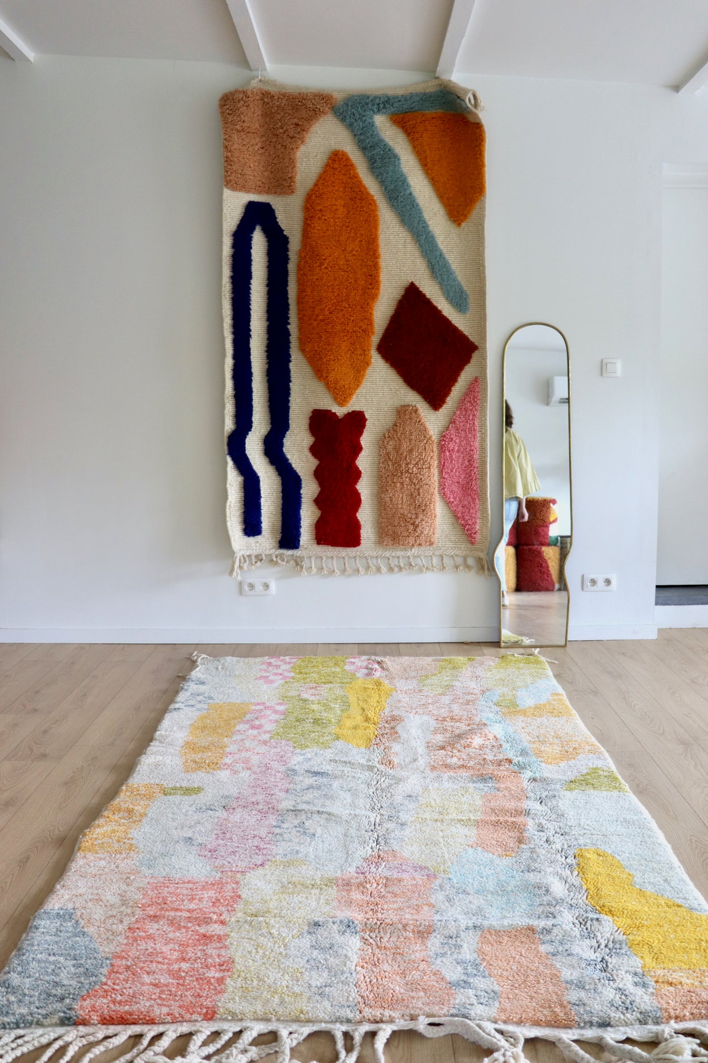 Beni Ouarain Moroccan Colorful Rug (1215) 252x150cm - Dream