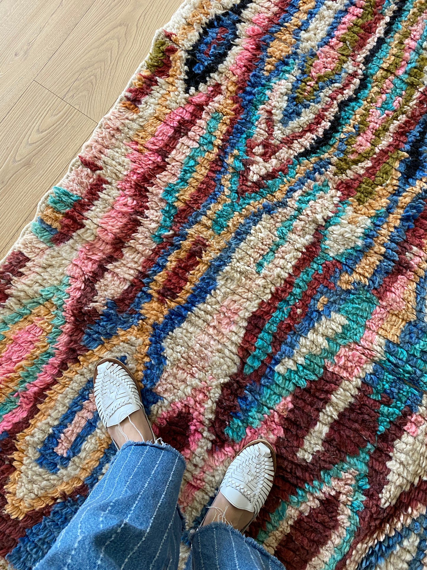 Boujaad Moroccan Colorful Rug (1273) 299x197 - Go with the Flow