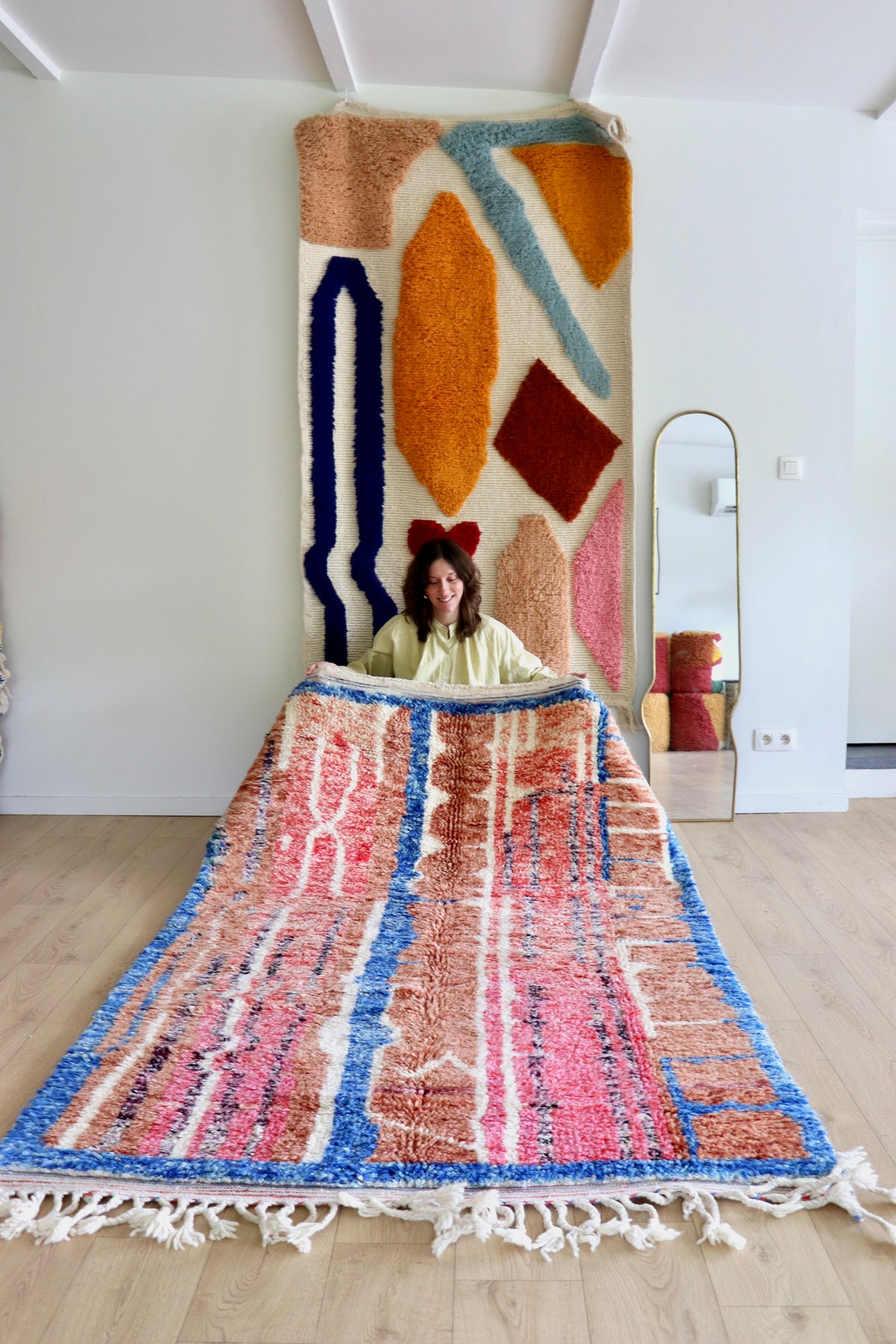 Beni Ouarain Moroccan Colorful Rug (1248) 240x150cm - Japan