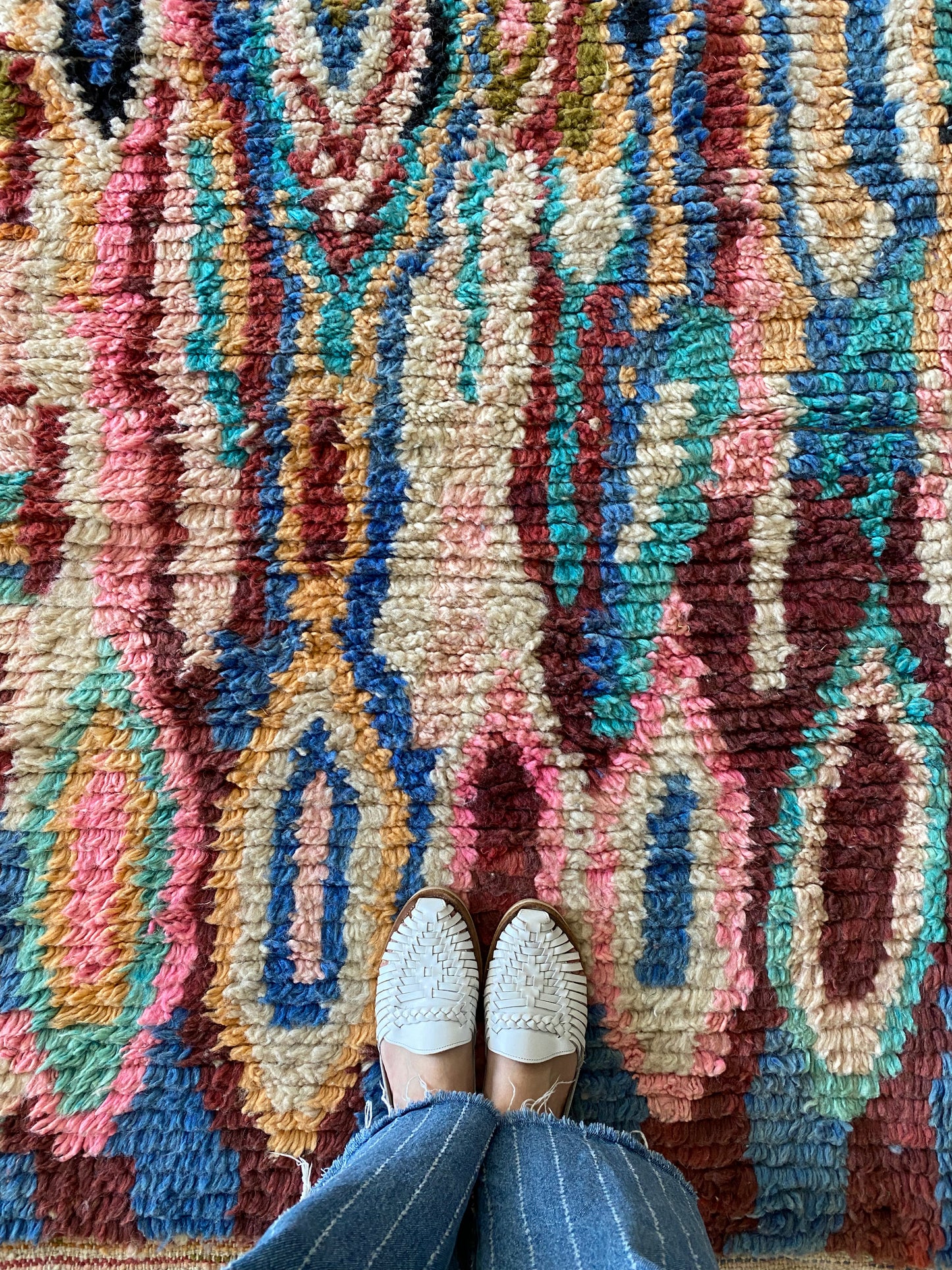 Boujaad Moroccan Colorful Rug (1273) 299x197 - Go with the Flow