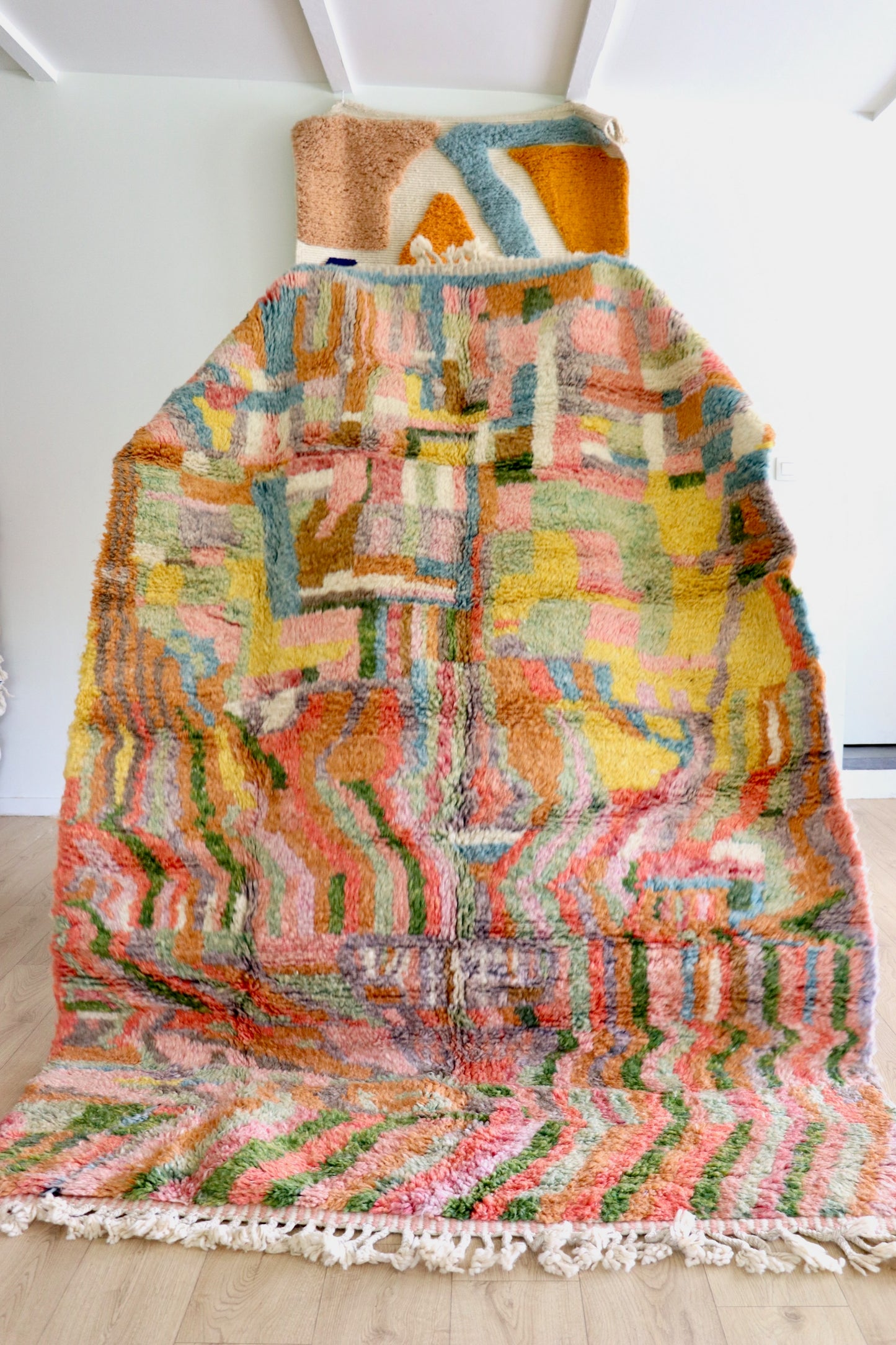 Beni Ouarain Moroccan Colorful Rug (1219) 253x168cm - Fairy Fields