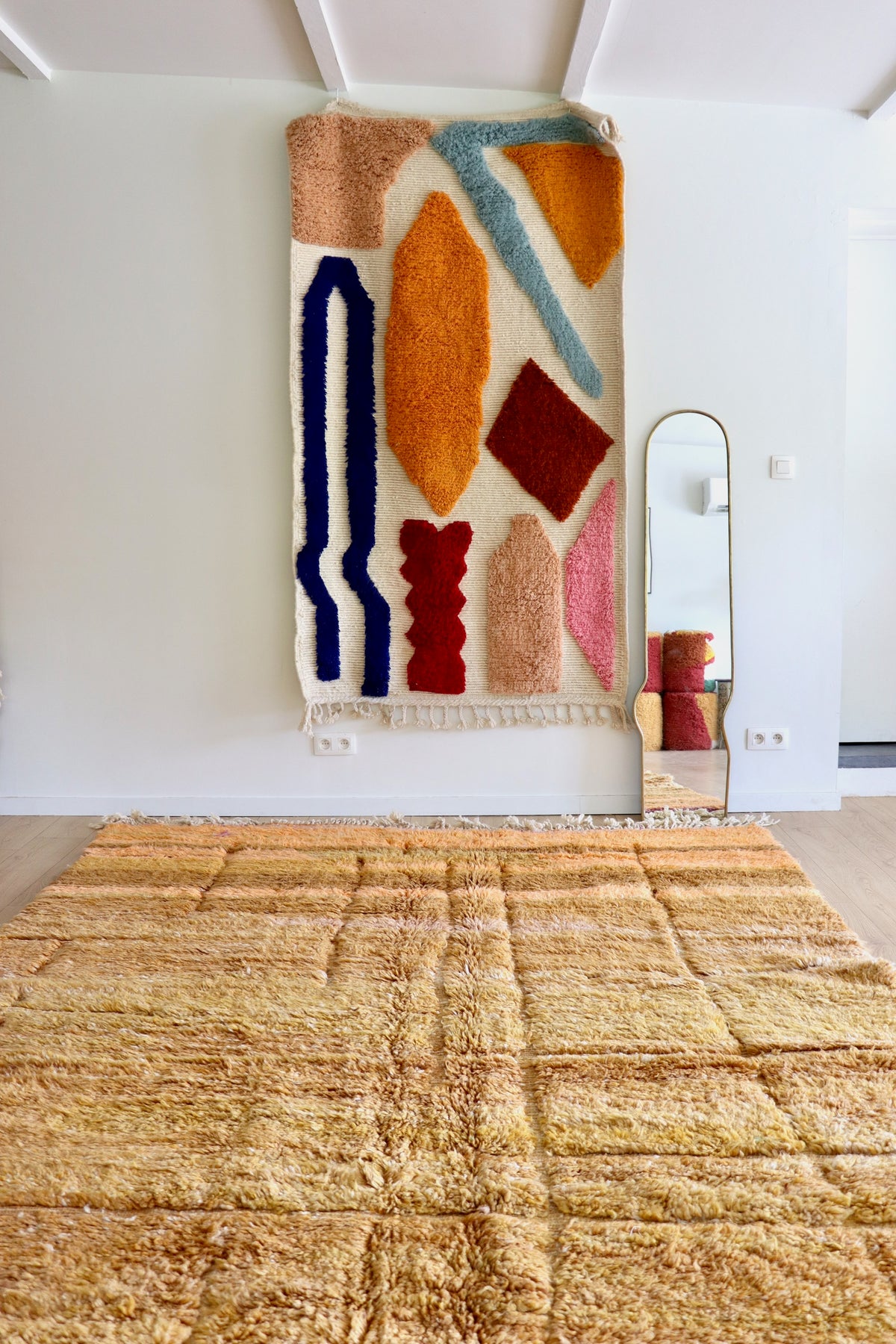 Beni Ouarain Marokkaans kleurrijk tapijt (1292) 309x226cm - Cumin