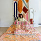 Tapis Beni Ouarain coloré (1290) 292x203cm - Flower Fields Orange