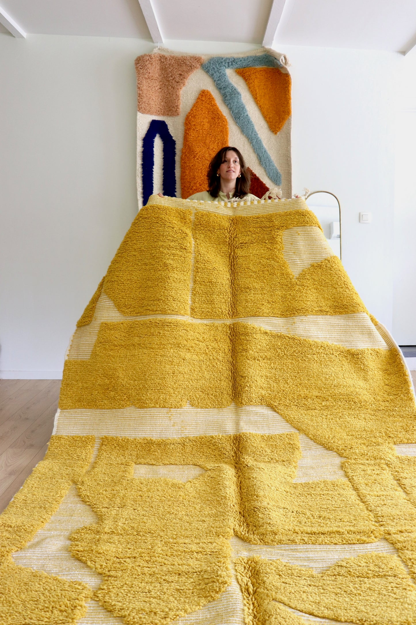 Beni Ouarain Moroccan Colorful Rug (1224) 301x202cm - Rainbow & Sunshine