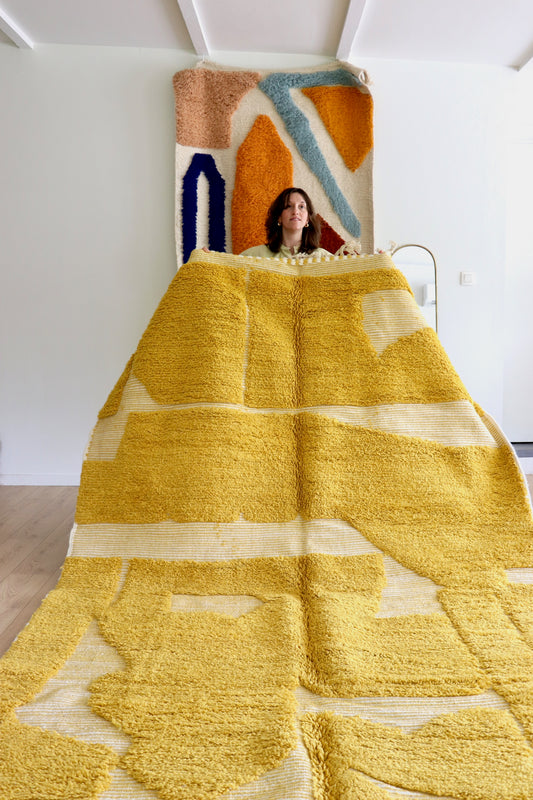 Beni Ouarain Moroccan Colorful Rug (1224) 301x202cm - Rainbow & Sunshine