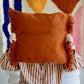 Moroccan Wool Cushions with tassels - Blue/Pink/Orange/Butter Yellow/Terracotta