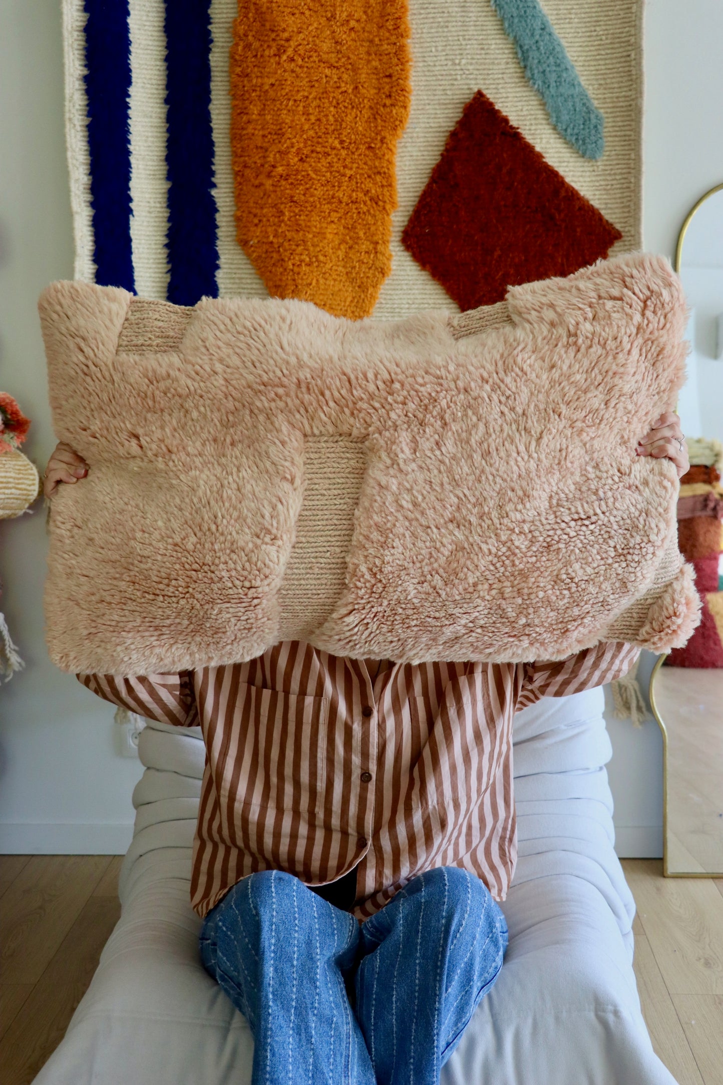 Mrirt Moroccan Wool Cushion - 85x50cm